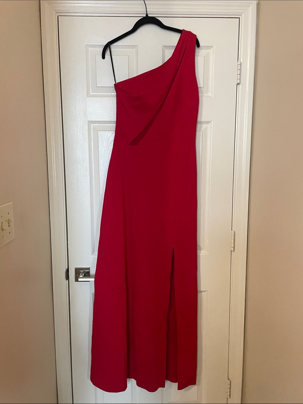 MARELLA One-Shoulder Scarlet Evening Gown